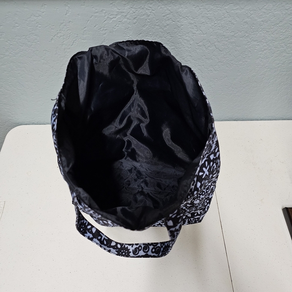 Estee Lauder navy blue & light blue patterned Lined tote Bag 🌺 - Picture 10 of 10